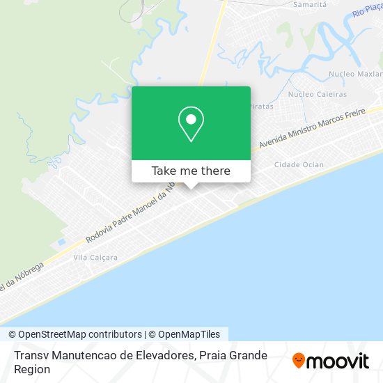 Transv Manutencao de Elevadores map