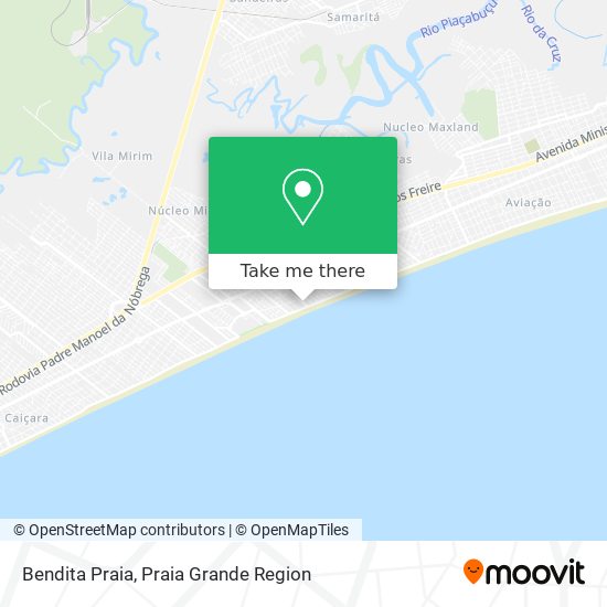 Bendita Praia map