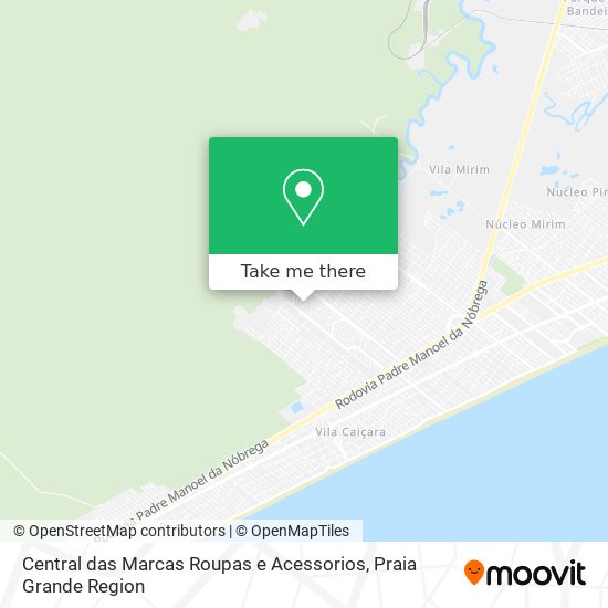 Central das Marcas Roupas e Acessorios map