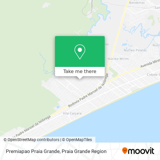 Mapa Premiapao Praia Grande