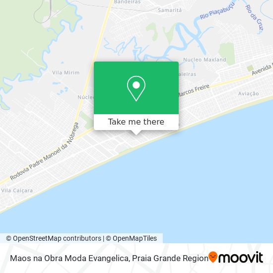 Maos na Obra Moda Evangelica map