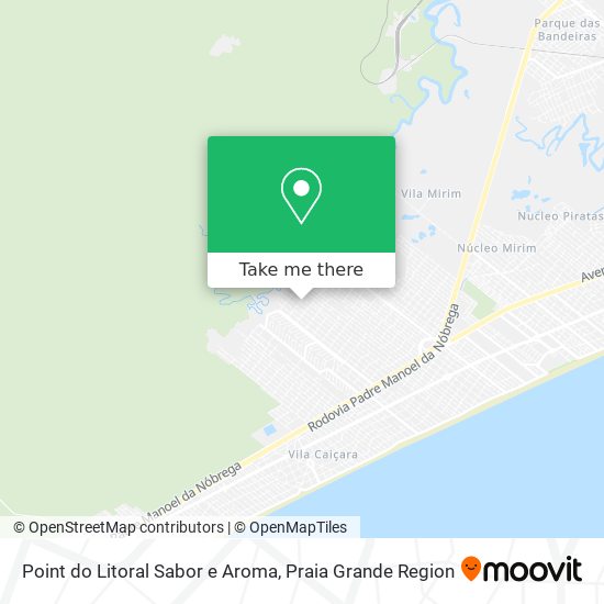 Mapa Point do Litoral Sabor e Aroma