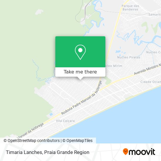 Mapa Timaria Lanches