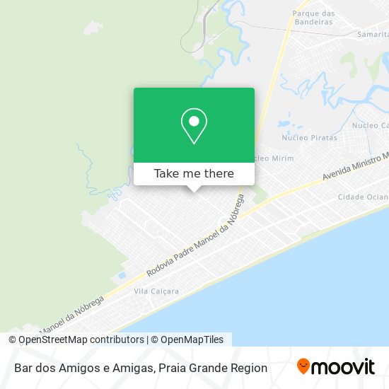 Mapa Bar dos Amigos e Amigas