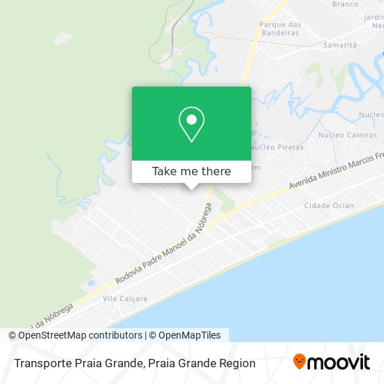 Mapa Transporte Praia Grande