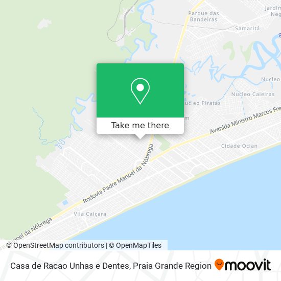 Mapa Casa de Racao Unhas e Dentes