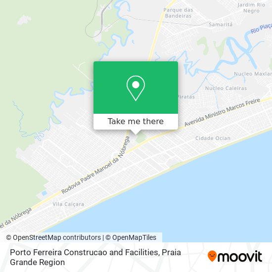 Porto Ferreira Construcao and Facilities map