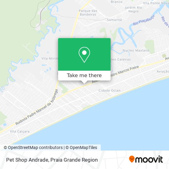 Pet Shop Andrade map