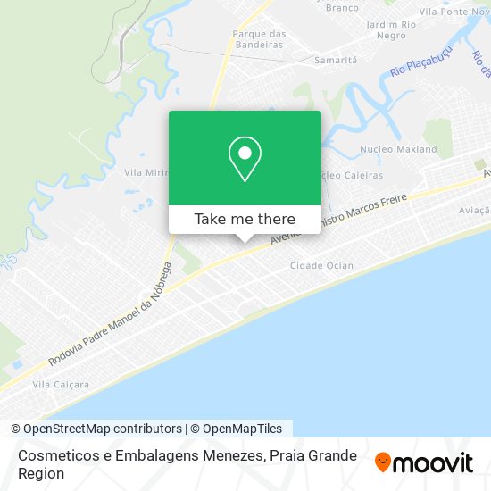 Cosmeticos e Embalagens Menezes map