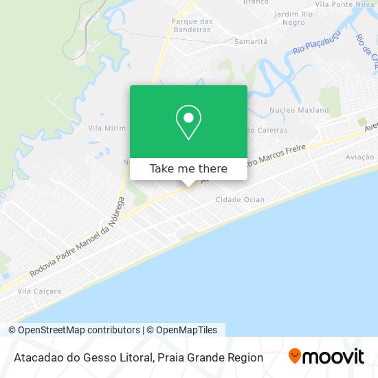 Atacadao do Gesso Litoral map