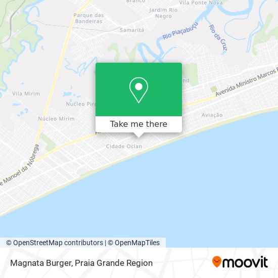 Magnata Burger map