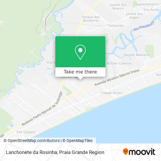 Lanchonete da Rosinha map