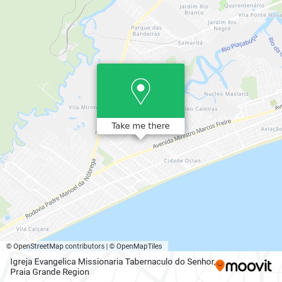 Igreja Evangelica Missionaria Tabernaculo do Senhor map