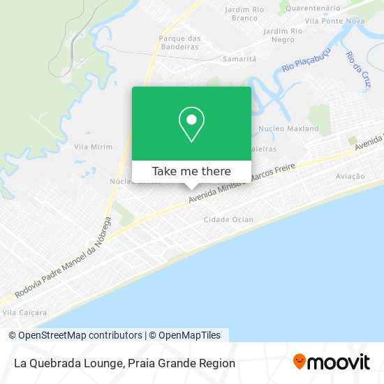 La Quebrada Lounge map