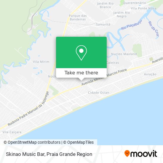 Mapa Skinao Music Bar