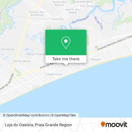 Mapa Loja do Gasista