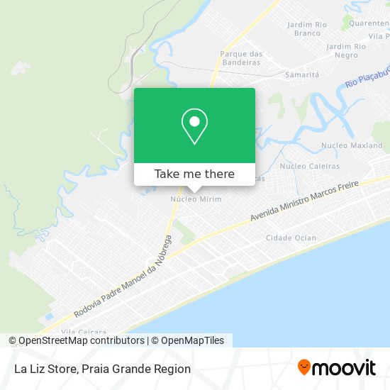 La Liz Store map