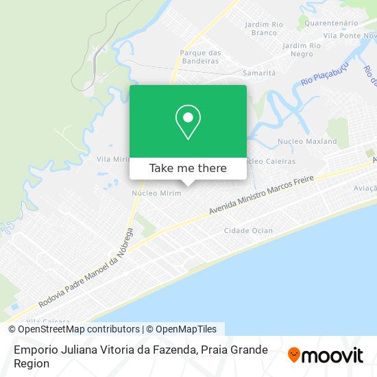 Emporio Juliana Vitoria da Fazenda map