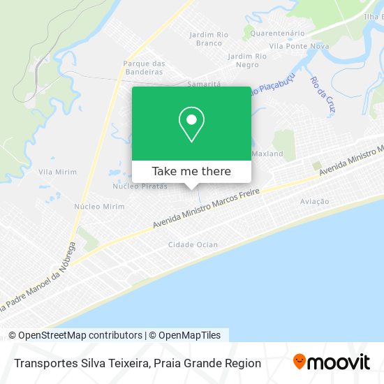 Mapa Transportes Silva Teixeira