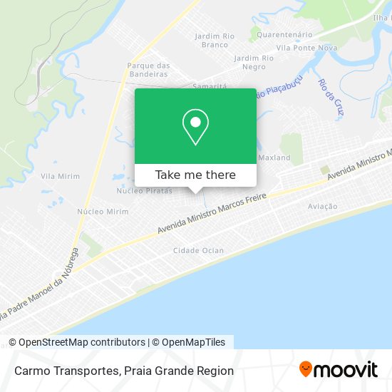 Carmo Transportes map