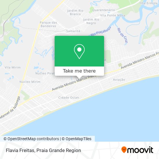 Flavia Freitas map