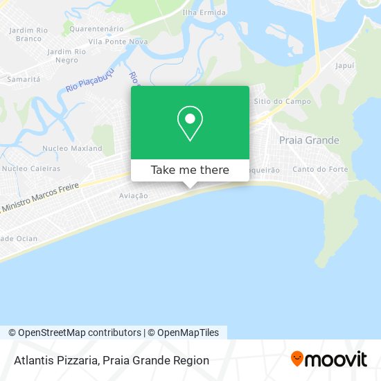 Atlantis Pizzaria map