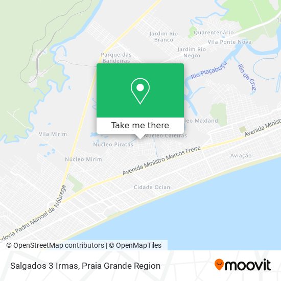 Salgados 3 Irmas map