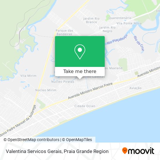 Mapa Valentina Servicos Gerais