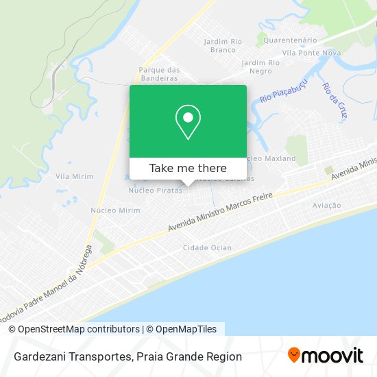 Gardezani Transportes map