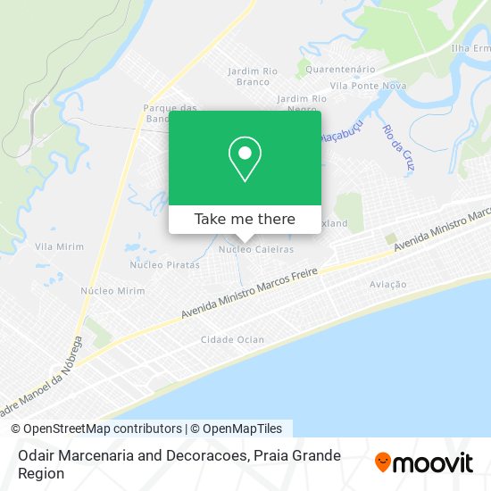 Odair Marcenaria and Decoracoes map
