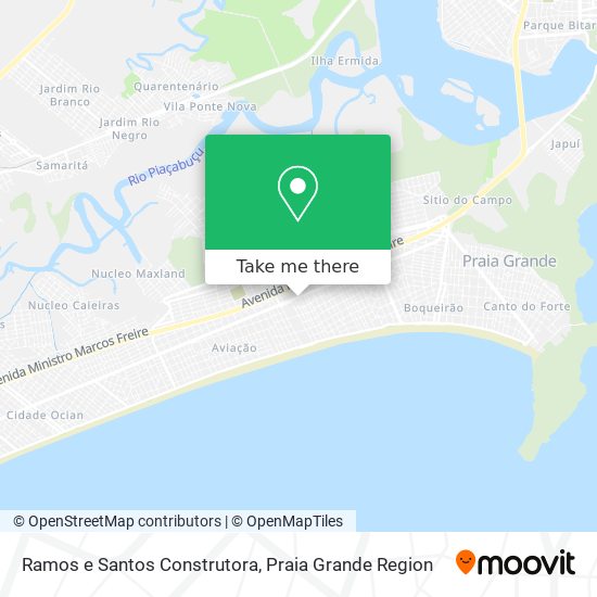 Mapa Ramos e Santos Construtora