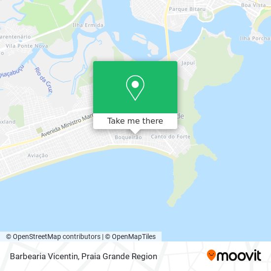 Barbearia Vicentin map