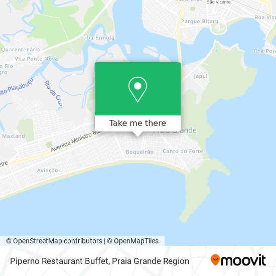 Piperno Restaurant Buffet map
