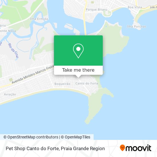 Pet Shop Canto do Forte map