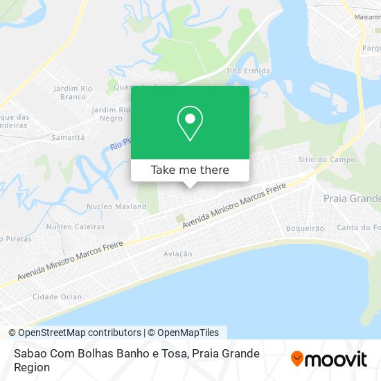 Sabao Com Bolhas Banho e Tosa map