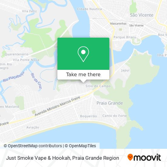 Just Smoke Vape & Hookah map
