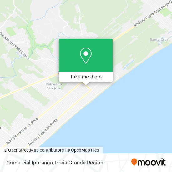 Comercial Iporanga map