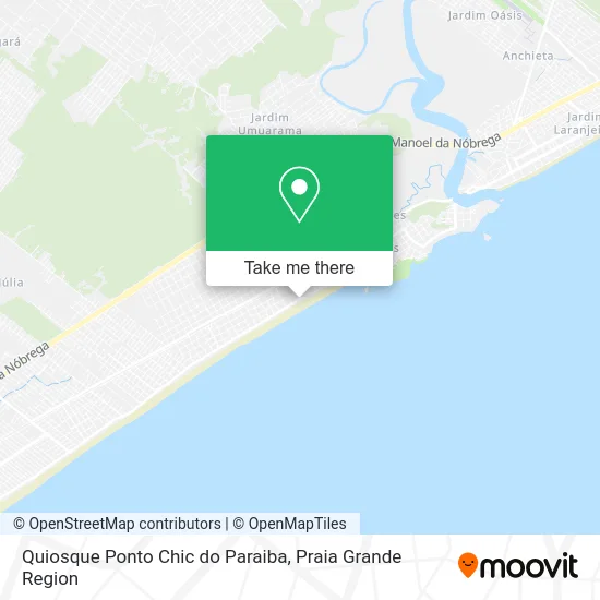 Quiosque Ponto Chic do Paraiba map