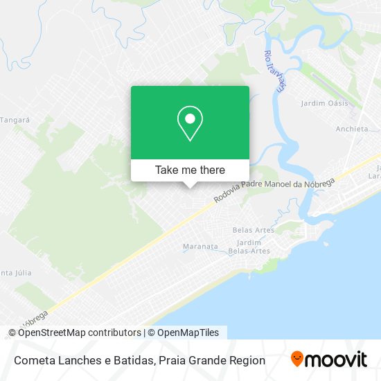 Cometa Lanches e Batidas map