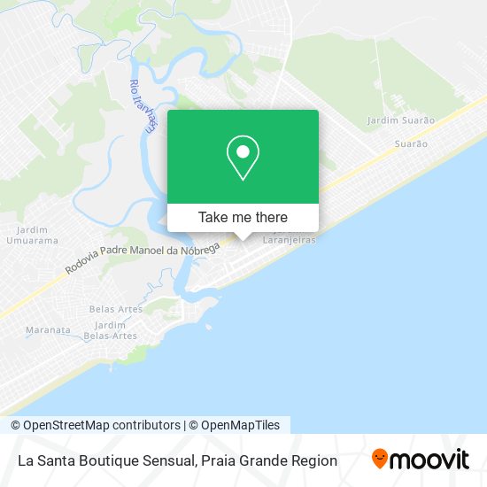 La Santa Boutique Sensual map