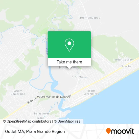 Outlet MA map