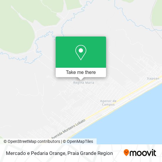 Mercado e Pedaria Orange map