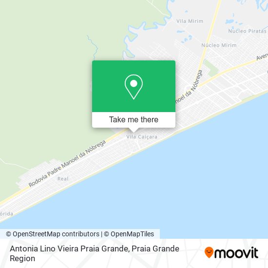 Mapa Antonia Lino Vieira Praia Grande