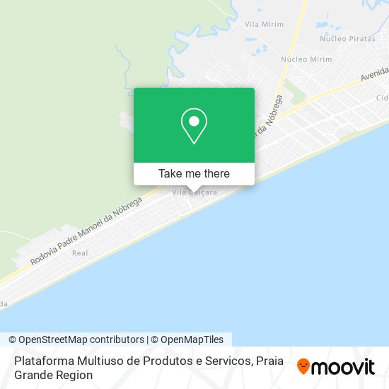 Mapa Plataforma Multiuso de Produtos e Servicos