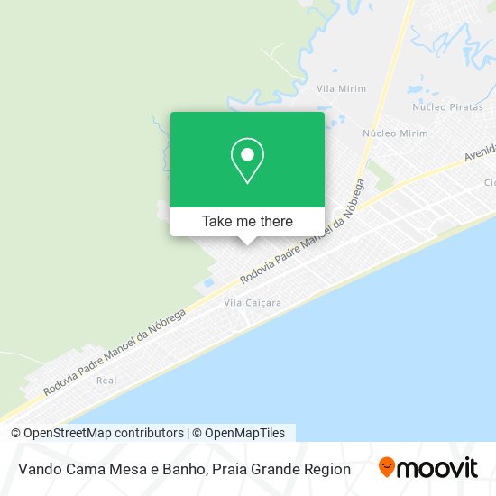 Vando Cama Mesa e Banho map