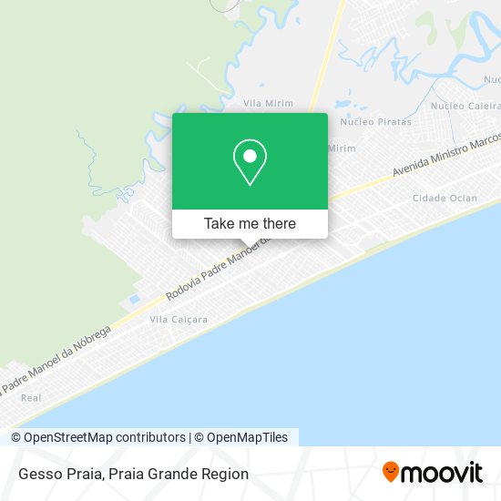 Gesso Praia map