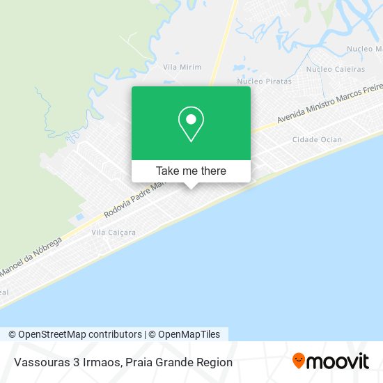 Vassouras 3 Irmaos map