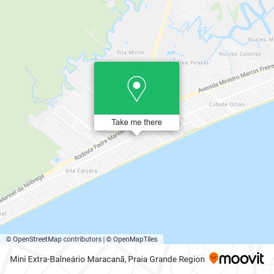 Mapa Mini Extra-Balneário Maracanã