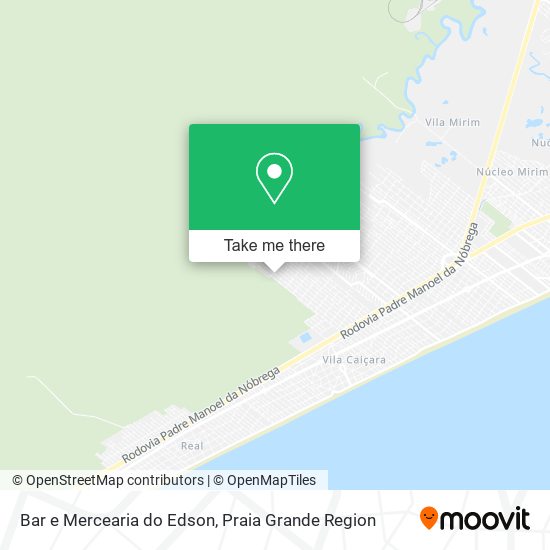 Mapa Bar e Mercearia do Edson