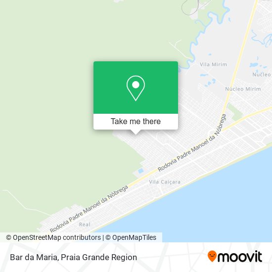 Mapa Bar da Maria